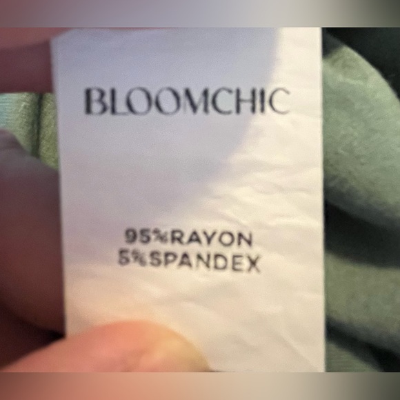 BloomChic Mint Green Women’s Tunic with Ruffled Sleeves - Picture 8 of 9